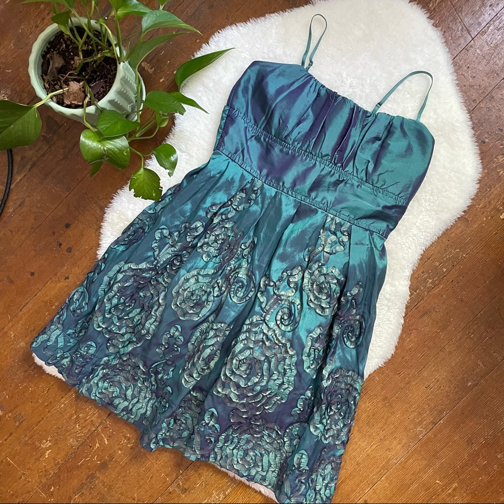 Ruby Rox Teal and Blue Mini Dress